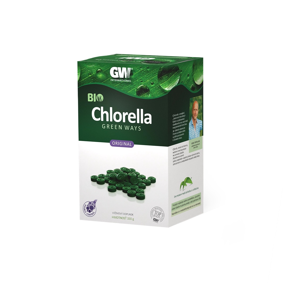 bio chlorella tabletky krabicka sk