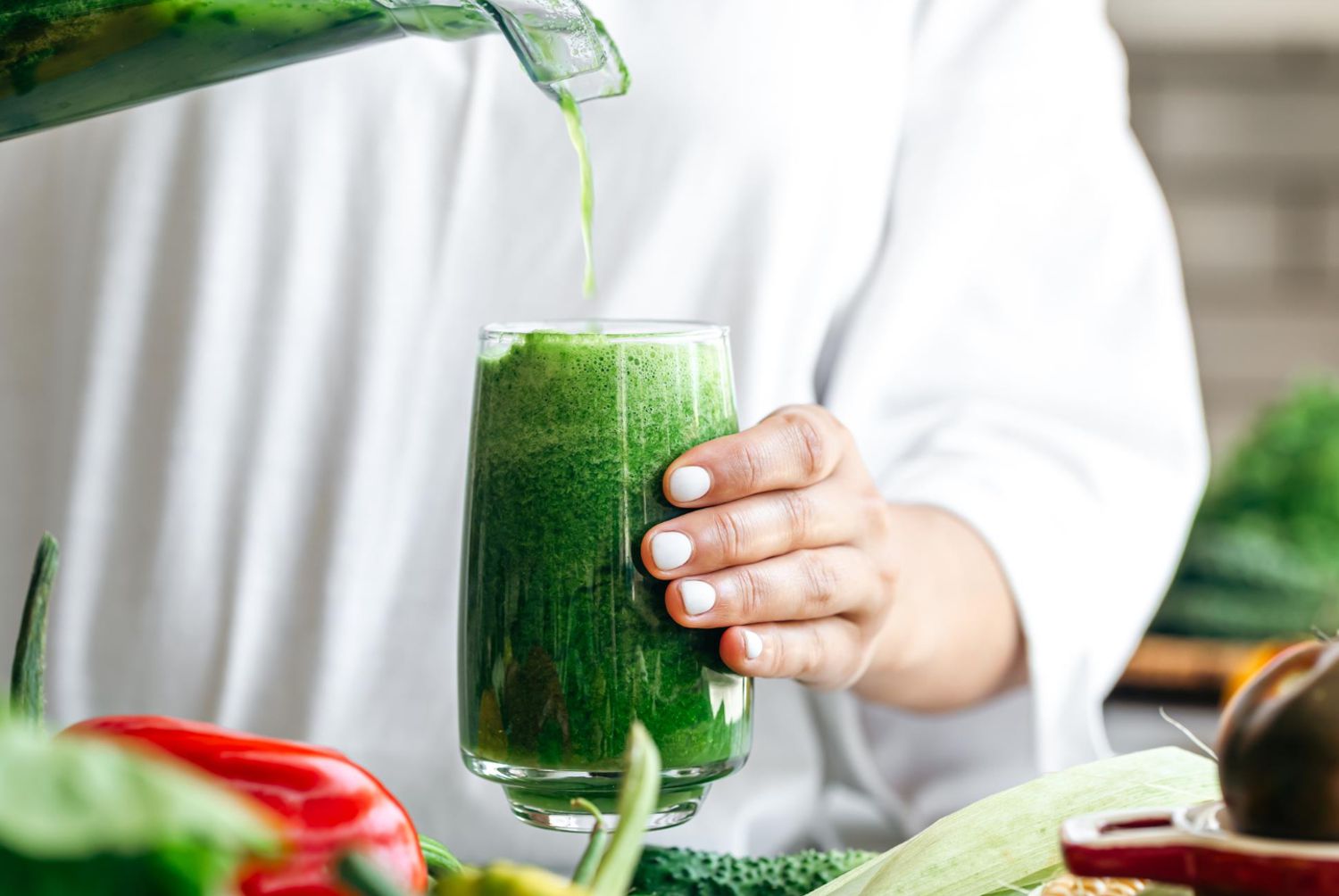 detox zelenymi potravinami